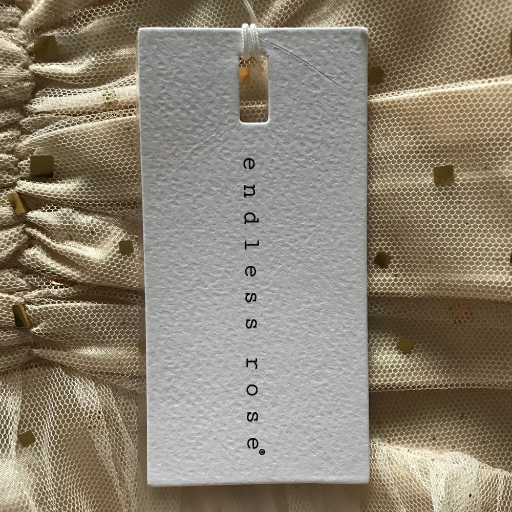 Endless Rose Gold Sparkle Tulle Top (NWT) - Picture 12 of 13